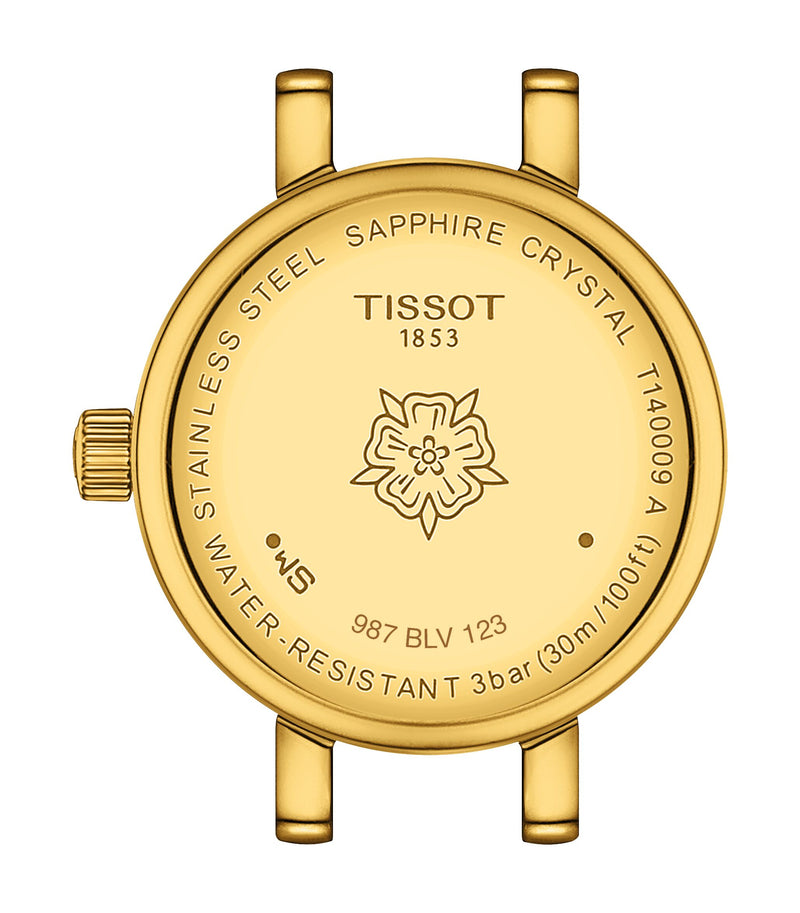 Tissot Lovely Round Gold Diamond Bezel Watch 19.5mm T1400096302600