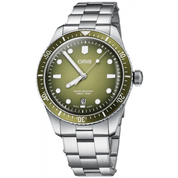 Oris Divers Sixty-Five Green Dial, Date, 40mm Watch 01 733 7707 4057-07 8 20 18