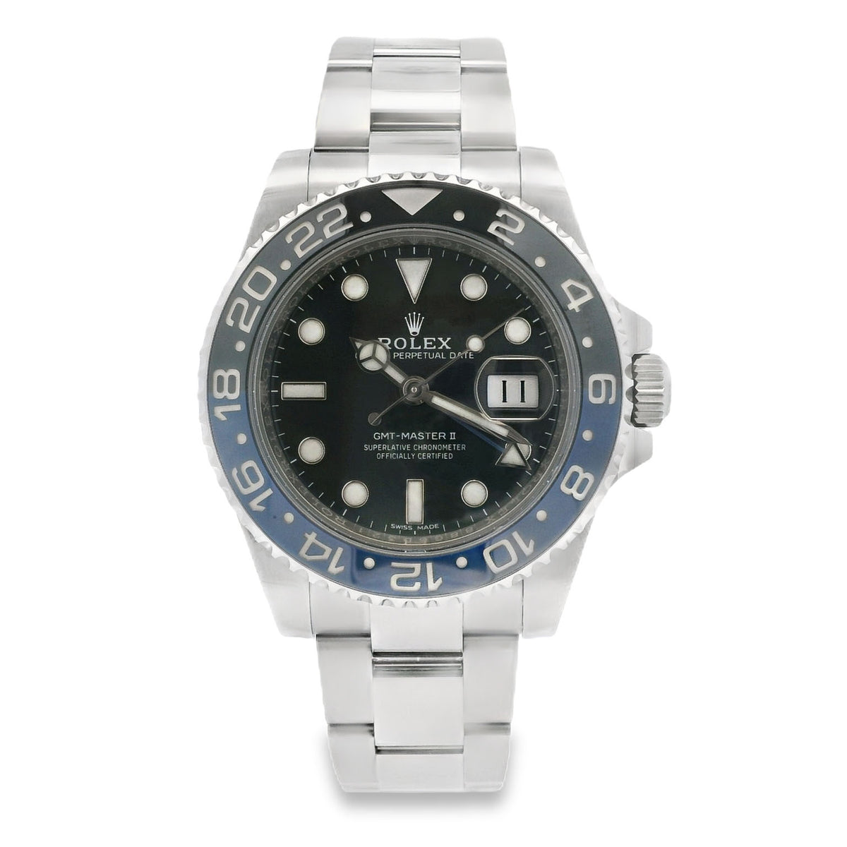 Rolex GMT-Master II Black & Blue Ceramic Oyster 40mm Watch 116710BLNR