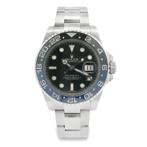 Rolex GMT-Master II Black & Blue Ceramic Oyster 40mm Watch 116710BLNR