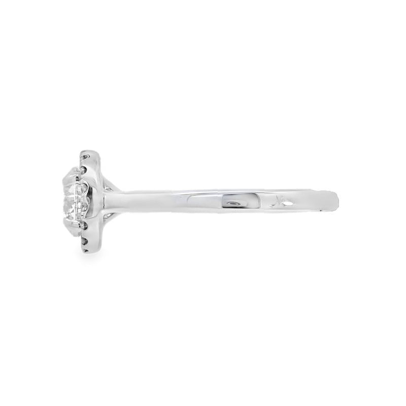 Round Brilliant Cut Halo 1.00ct Lab Grown Diamond, Platinum