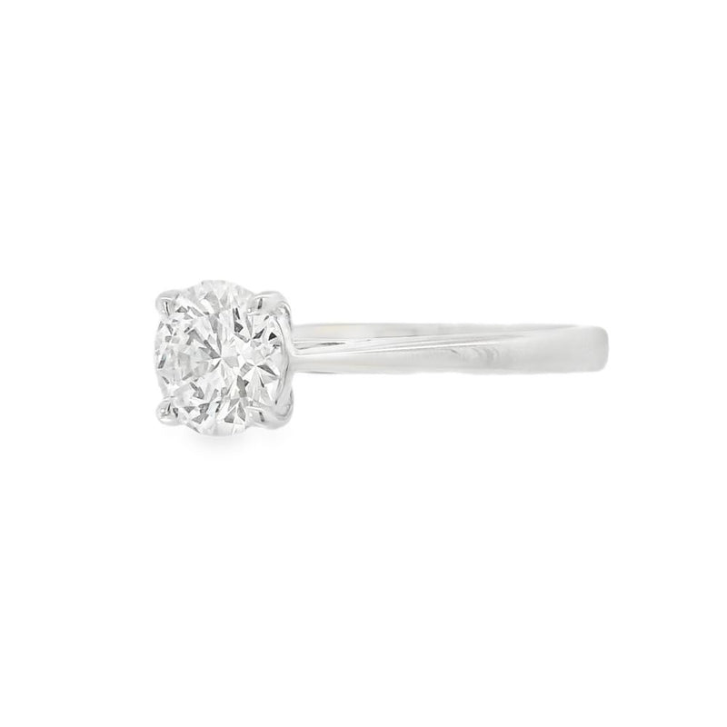 Round Brilliant Cut Single Stone 1.04ct Lab Grown Diamond, Platinum