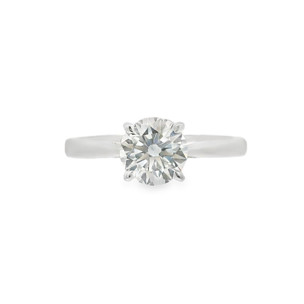 Round Brilliant Cut Single Stone 1.04ct Lab Grown Diamond, Platinum