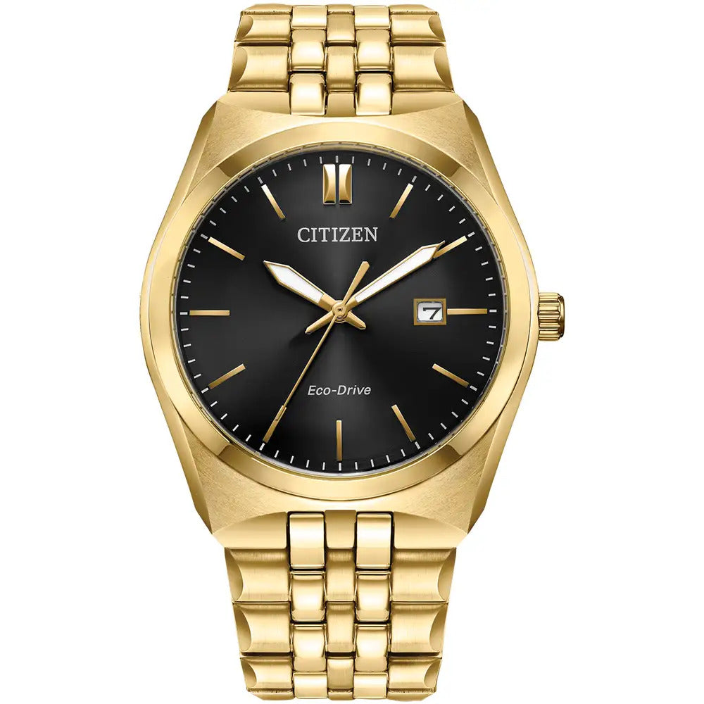 Citizen Eco-Drive Bracelet Gold, Black Dial 40mm Watch