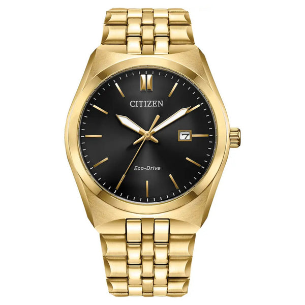 Citizen Eco-Drive Bracelet Gold, Black Dial 40mm Watch