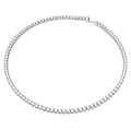 Swarovski Matrix Tennis set, Round cut, White, Rhodium plated