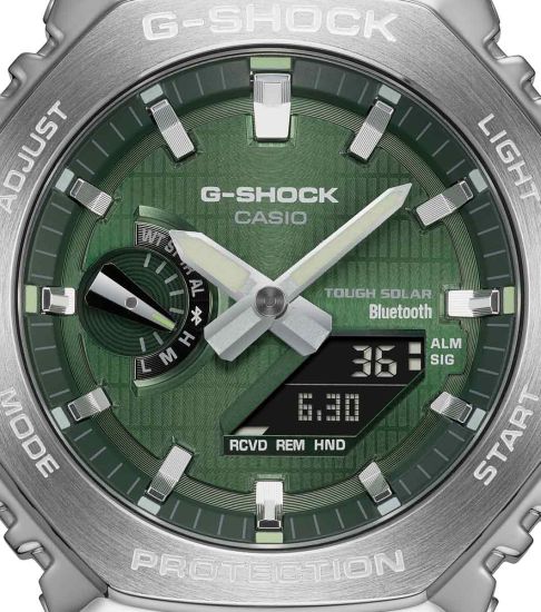 G-SHOCK Metal Covered 2100 (Bluetooth + Solar) Green GBM-2100-1A3ER