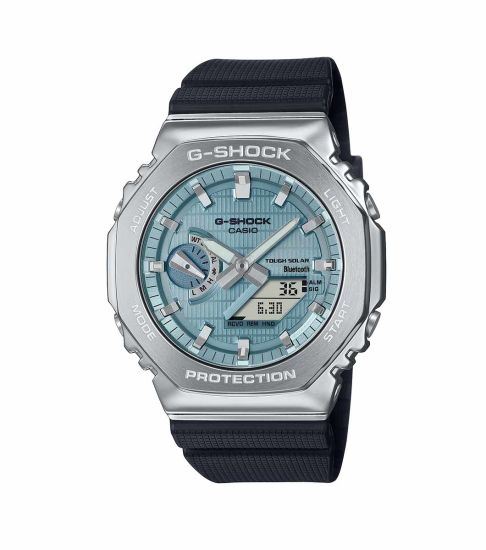 G-SHOCK Metal Covered 2100 (Bluetooth + Solar) Ice Blue GBM-2100A-1A2ER