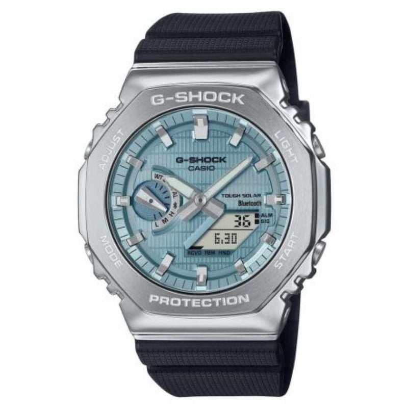 G-SHOCK Metal Covered 2100 (Bluetooth + Solar) Ice Blue GBM-2100A-1A2ER