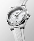 Longines Conquest Automatic Diamond Dial & Bezel Rubber 34mm Watch L34300879