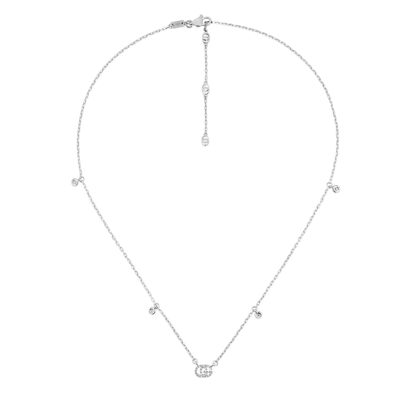 Gucci GG Running 18ct White Gold and Diamond Necklace