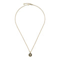 Gucci Interlocking 18ct Yellow Gold Diamond and Black Onyx Necklace