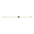Gucci Interlocking 18ct Yellow Gold Diamond and Black Onyx Bracelet
