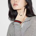 Gucci Interlocking 18ct Yellow Gold Black Onyx Ring