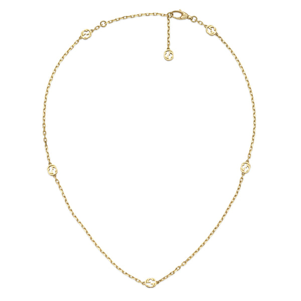 Gucci Interlocking 18ct Yellow Gold Necklace