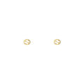 Gucci Interlocking 18ct Yellow Gold Stud Earrings