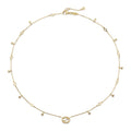 Gucci Interlocking 18ct Yellow Gold Diamond Necklace