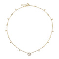 Gucci Interlocking 18ct Yellow Gold Diamond Necklace
