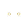 Gucci Interlocking 18ct Yellow Gold Large Stud Earrings
