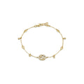 Gucci Interlocking 18ct Yellow Gold & Diamond Bracelet