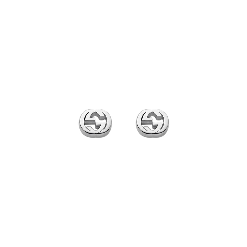 Gucci Interlocking Sterling Silver Earrings