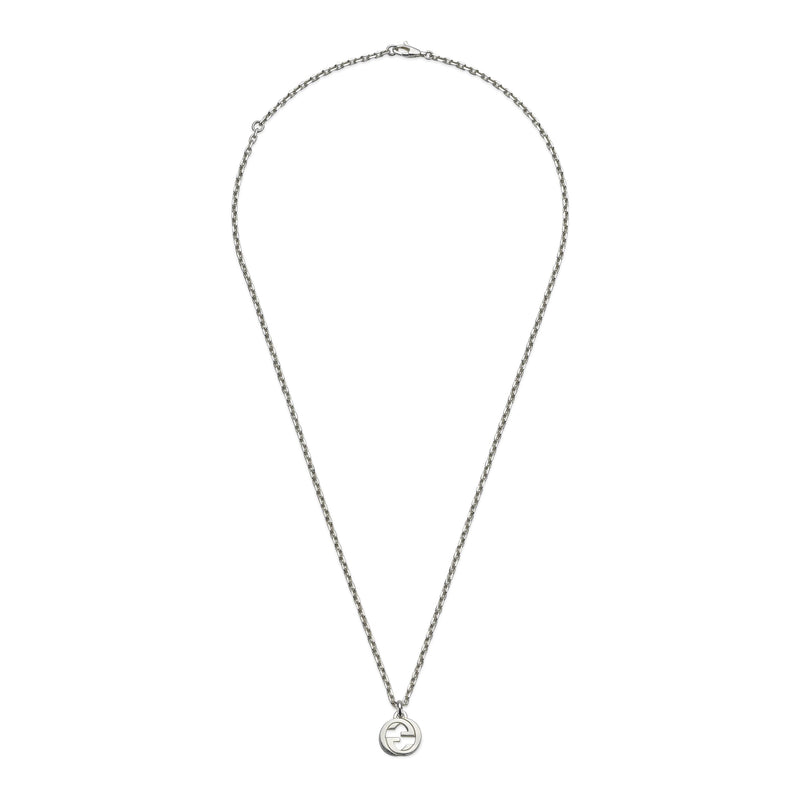 Gucci Interlocking Sterling Silver Chain Necklace