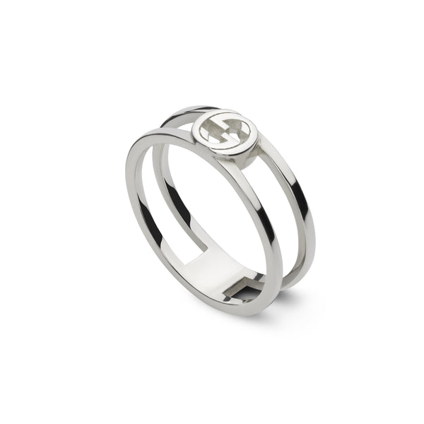Gucci Interlocking Sterling Silver Ring