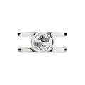 Gucci Interlocking Sterling Silver Wide Ring