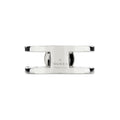 Gucci Interlocking Sterling Silver Wide Ring
