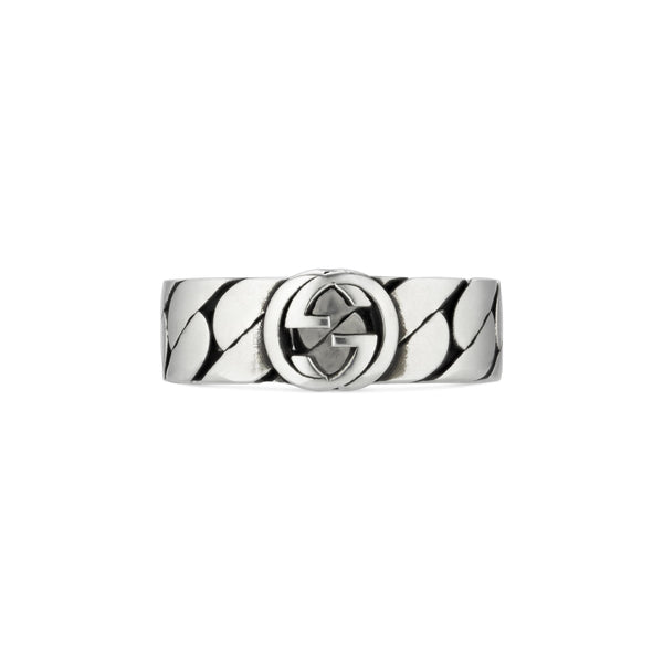 Gucci Interlocking Sterling Silver Ring