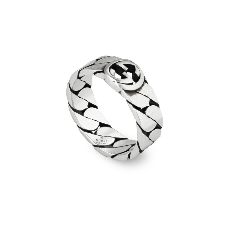 Gucci Interlocking Sterling Silver Ring