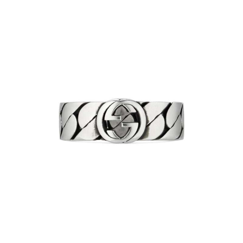 Gucci Interlocking Sterling Silver Ring