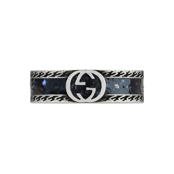 Gucci Interlocking Sterling Silver Ring