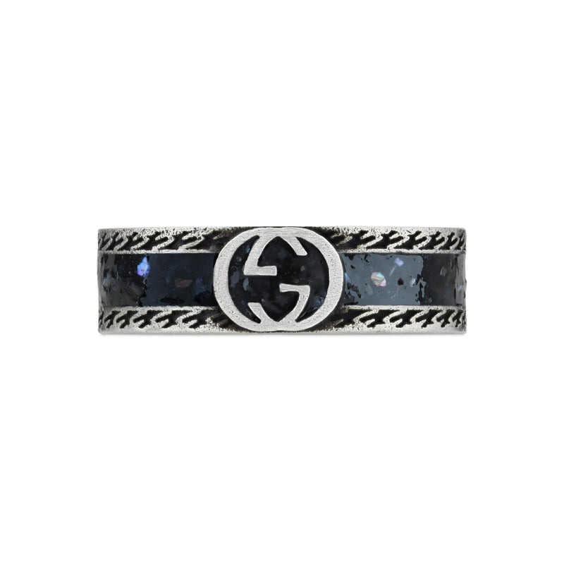 Gucci Interlocking Sterling Silver Ring