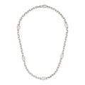 Gucci Interlocking Sterling Silver Chain Necklace