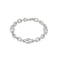 Gucci Interlocking Sterling Silver Chain Bracelet
