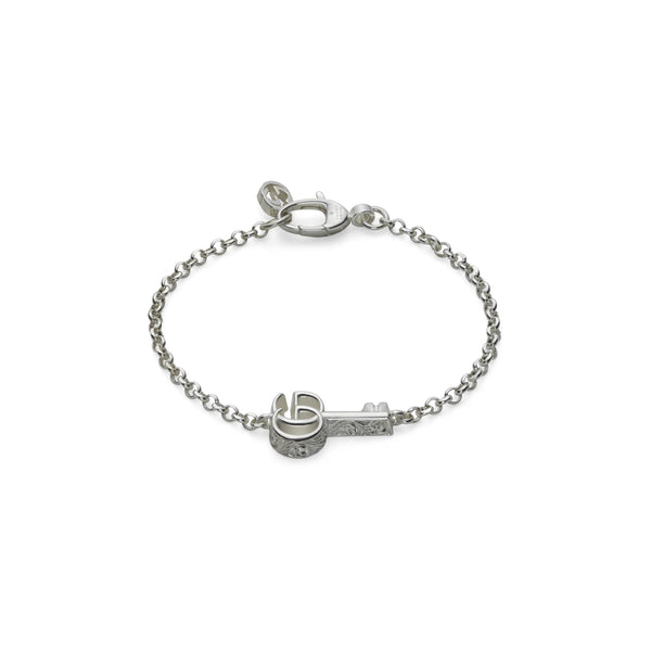 Gucci GG Marmont Sterling Silver Key Bracelet
