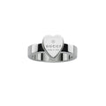 Gucci Trademark Heart Sterling Silver Ring