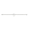 Gucci Trademark Sterling Silver Heart Chain Bracelet