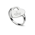 Gucci Trademark Heart Sterling Silver Ring