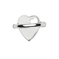 Gucci Trademark Heart Sterling Silver Ring