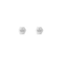 Gucci Trademark Sterling Silver Stud Earrings
