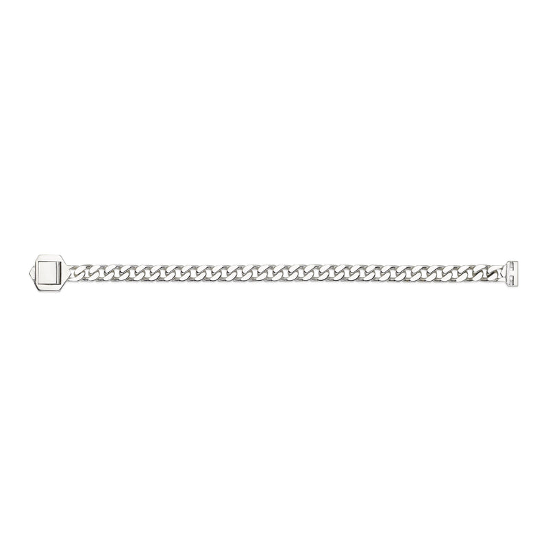 Gucci Trademark Sterling Silver Heavy Bracelet
