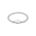 Gucci Trademark Sterling Silver Heavy Bracelet