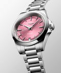 Longines Conquest Automatic Pink Dial 34mm Watch L3.430.4.99.6