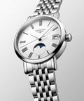 Longines Elegant Moonphase White Dial 30mm Watch L4.330.4.11.6