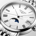 Longines Elegant Moonphase White Dial 30mm Watch L4.330.4.11.6