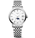 Longines Elegant Moonphase White Dial 30mm Watch L4.330.4.11.6
