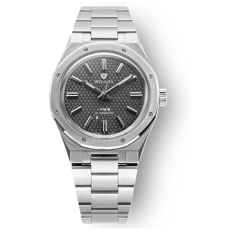 Nivada Grenchen F77 Titanium Anthracite No Date 37mm 68006A77