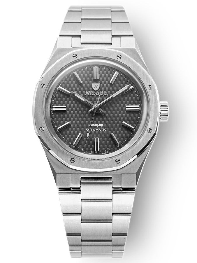 Nivada Grenchen F77 Titanium Anthracite No Date 37mm 68006A77